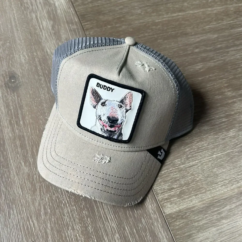 Goorin Bros Smoke Dawg Trucker Hat‎ khaki NWT